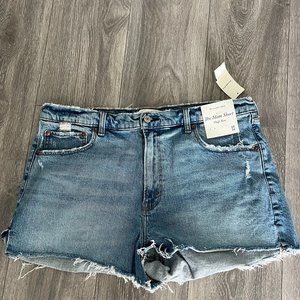 Abercrombie & Fitch - High Rise Mom Shorts - Size 33 - NWT